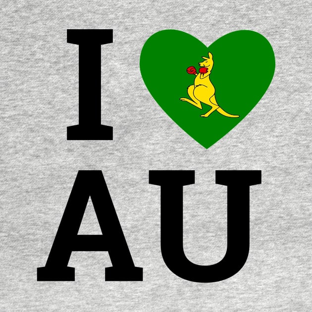 I Love Australia Lover Gift by MerchAndrey